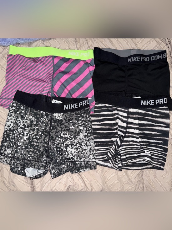 Nike Pants - Nike Pro Womens Compression Shorts Pack - Neon Green, Pink, Black, Gray, White